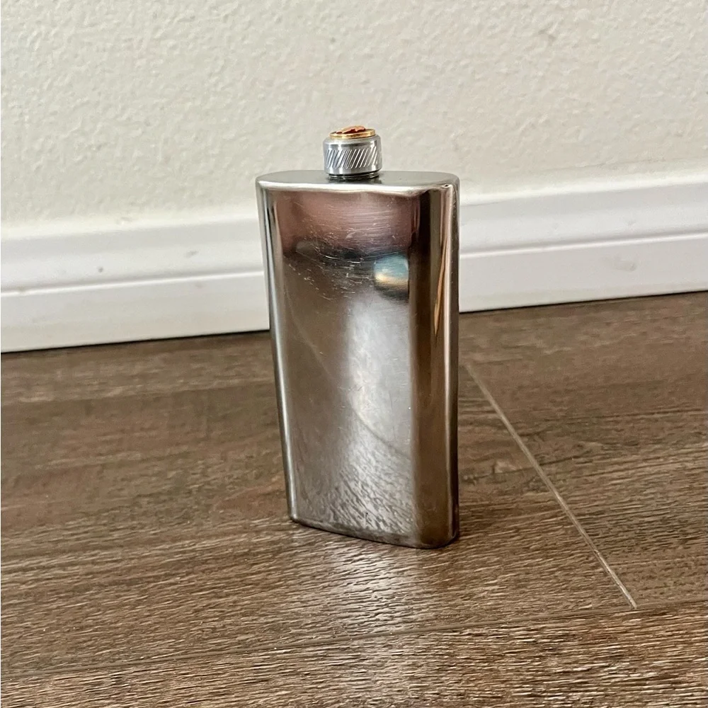 Vintage USSR Stamped Russian Lenin military stainless steel Flask